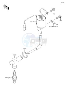 KX85 KX85CFF EU drawing Ignition System