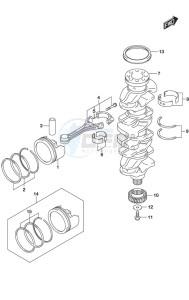 DF 150AP drawing Crankshaft