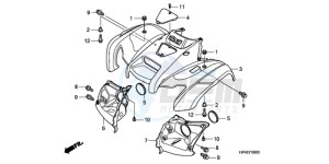 TRX420FMA Europe Direct - (ED / 4WD) drawing FRONT FENDER