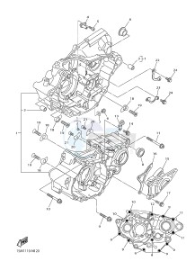 YZ250F (1SM1 1SM2 1SM3 1SM4) drawing CRANKCASE