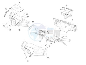 Liberty 100 4T (Vietnam) Vietnam drawing Handlebars coverages