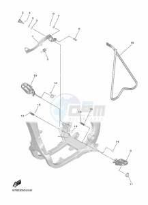 YZ250F (B7BL) drawing STAND & FOOTREST