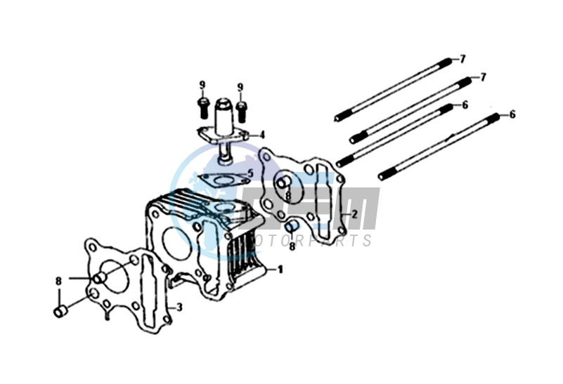 CYLINDER / TOP GASKET / LOWER GASKET