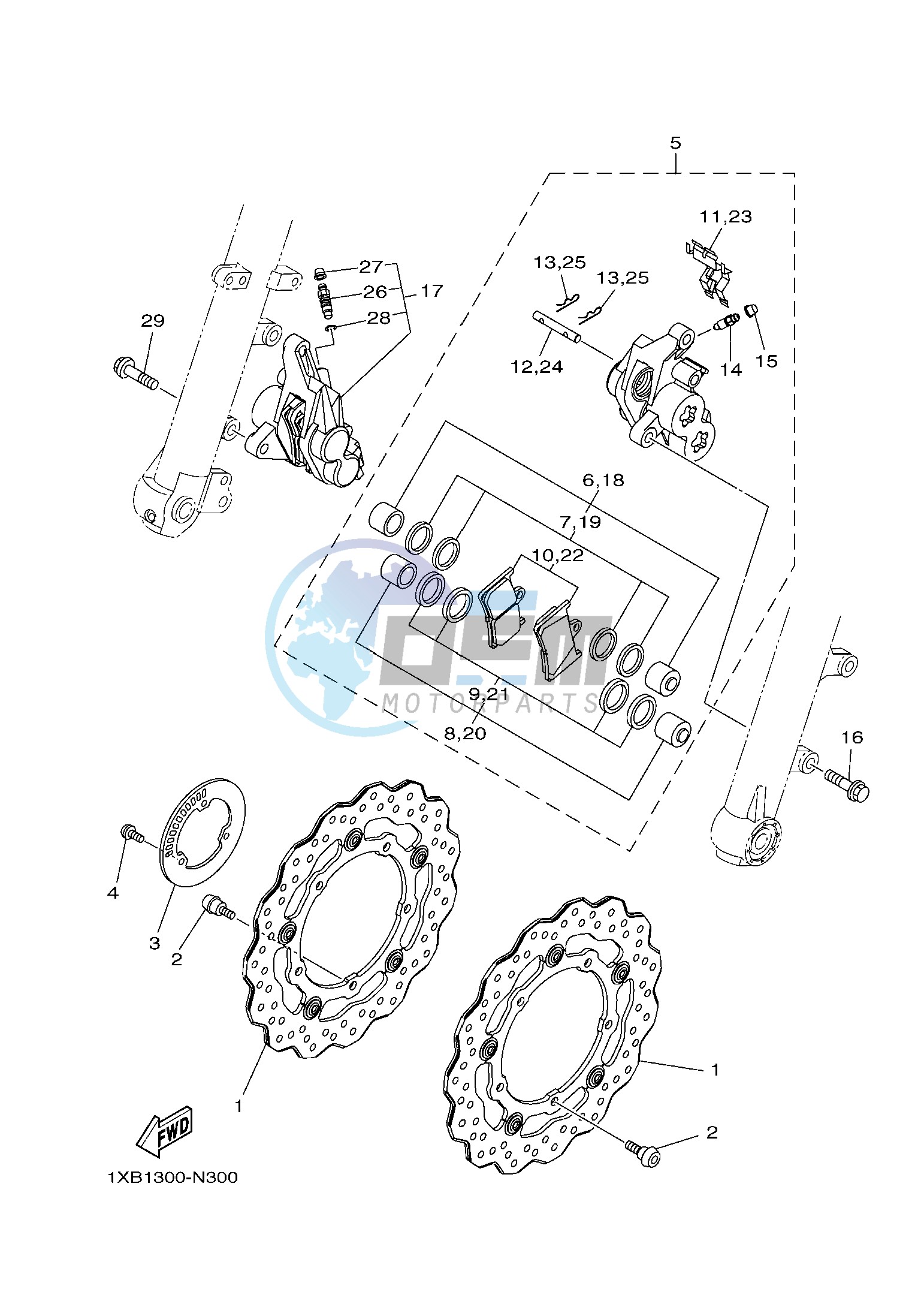 FRONT BRAKE CALIPER