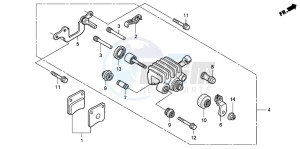 FJS400D SILVER WING drawing PARKING BRAKE CALIPER