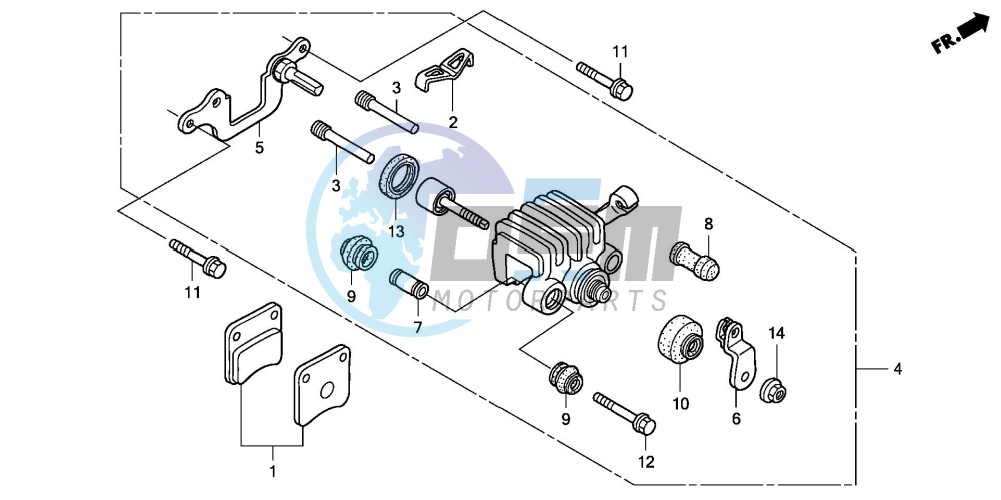 PARKING BRAKE CALIPER