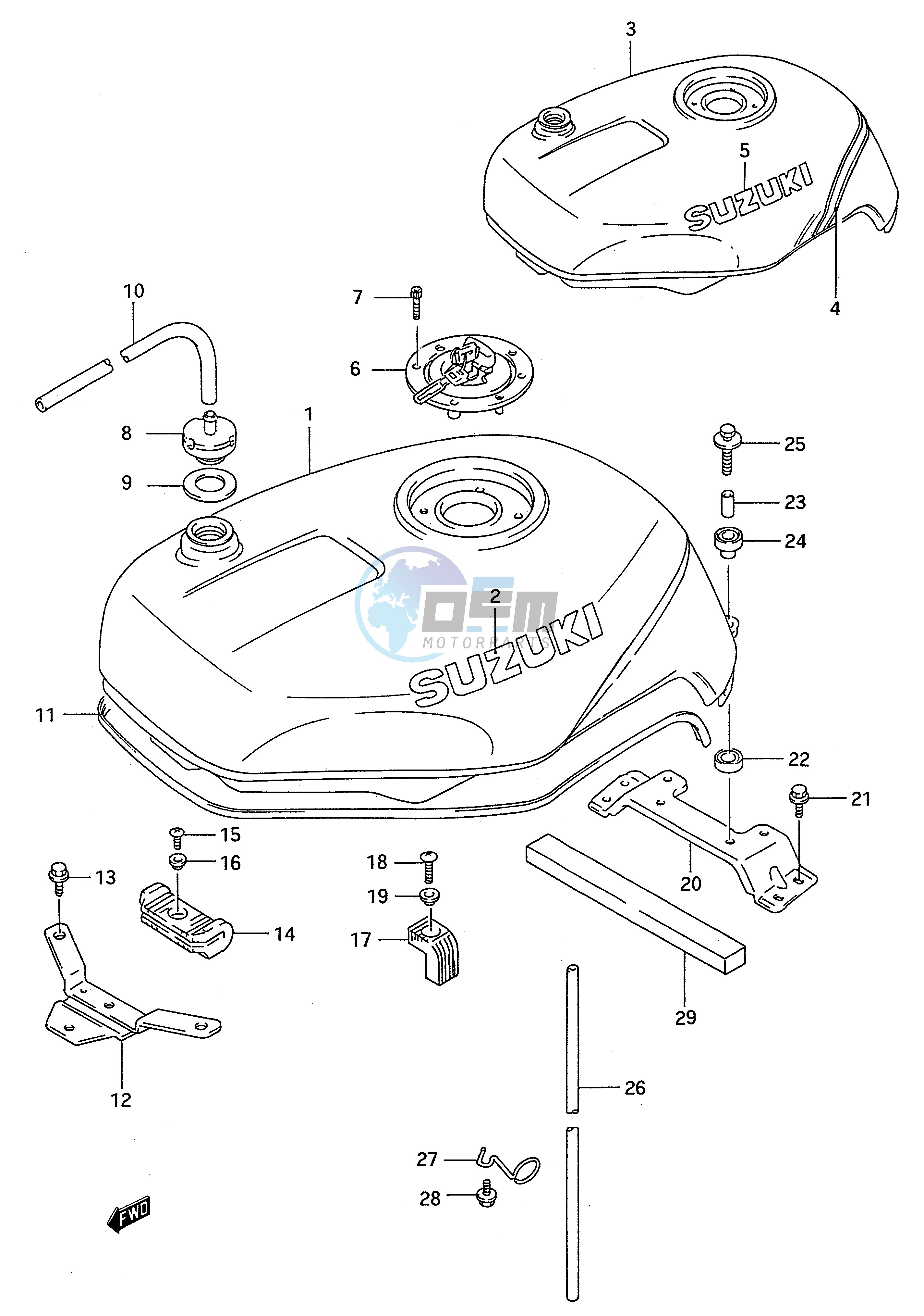 FUEL TANK (MODEL P)