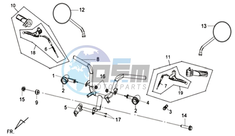 HANDLEBAR / BRAKE LEVERS / MIRRORS