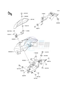 ZR 1000 A [Z1000] (A6F-A6F) A6F drawing COWLING