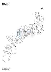 DL650 (E2) V-Strom drawing REAR FENDER (DL650L1 E2)