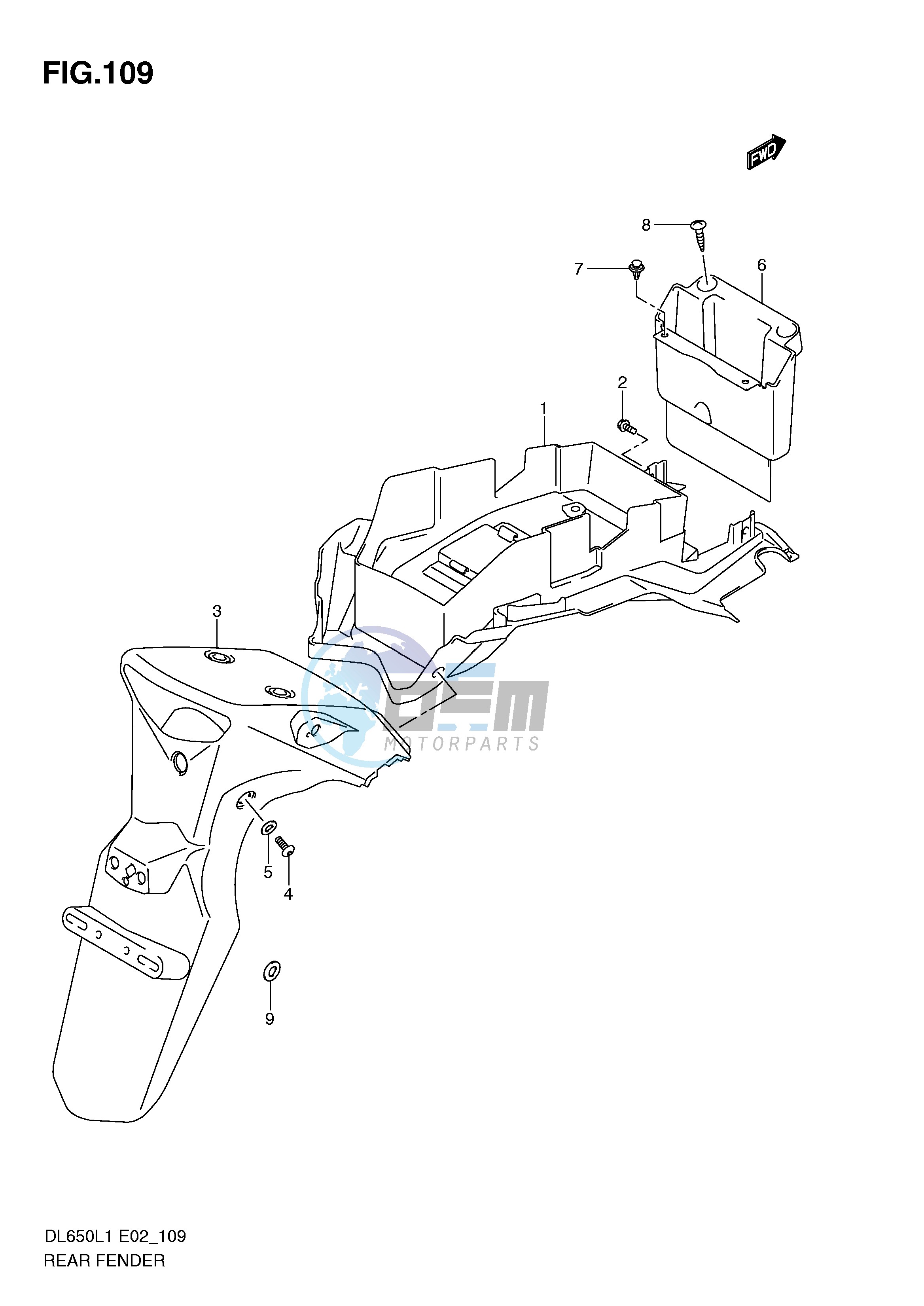 REAR FENDER (DL650L1 E2)