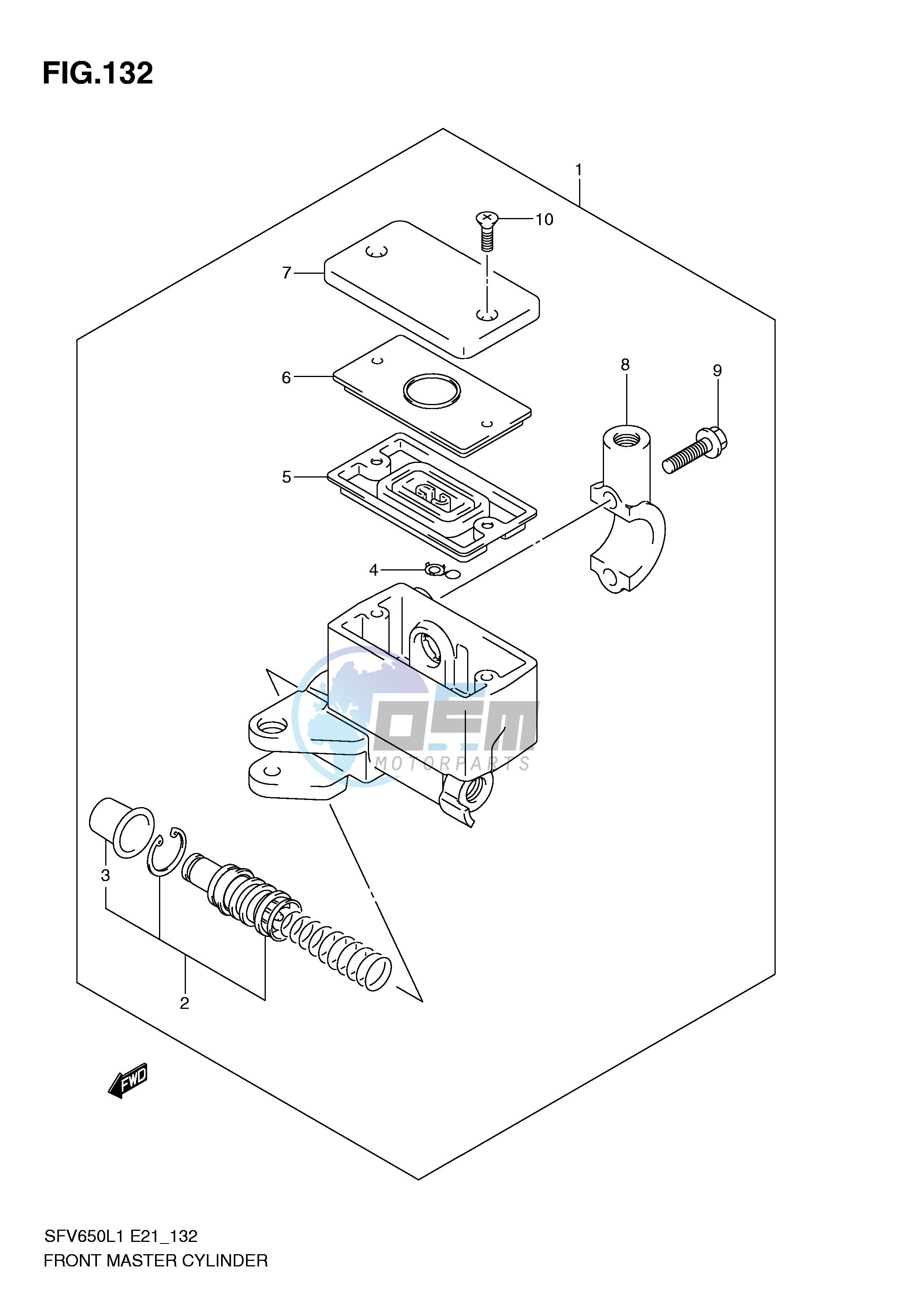 FRONT MASTER CYLINDER (SFV650L1 E24)