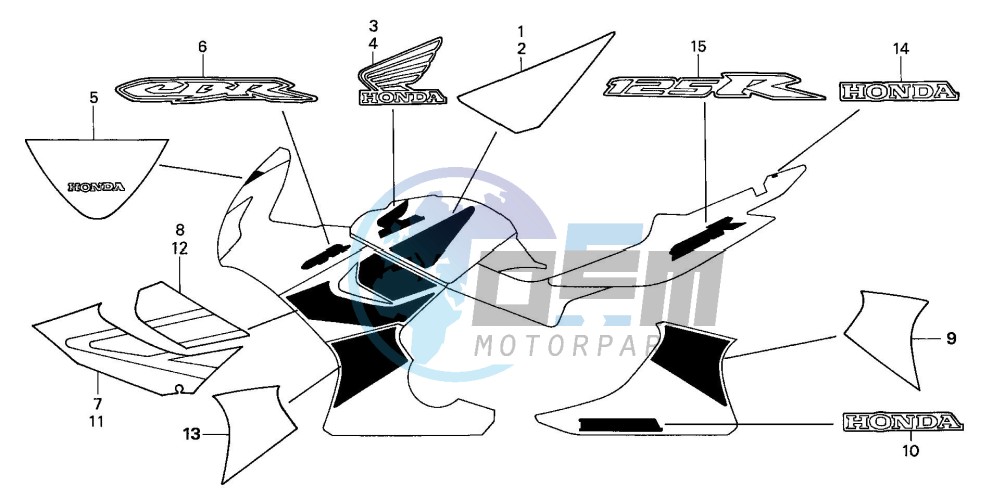 MARK/STRIPE (CBR125R/RW5/RW6)