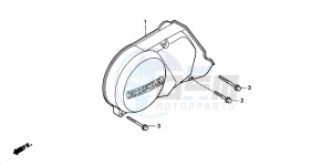 Z50J drawing LEFT CRANKCASE COVER