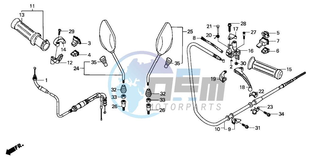 HANDLE LEVER/SWITCH/CABLE