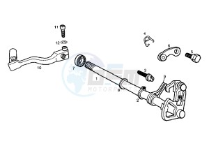 SENDA BLACK EDITION - 50 cc drawing GEAR CHANGE MECHANISM