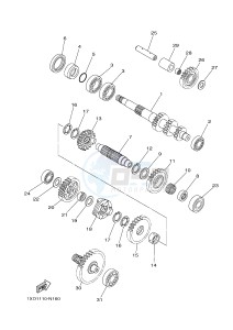 YXM700E YXM700PF VIKING EPS (1XPR) drawing TRANSMISSION