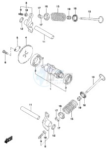 LT-Z90 drawing CAMSHAFT/VALVE