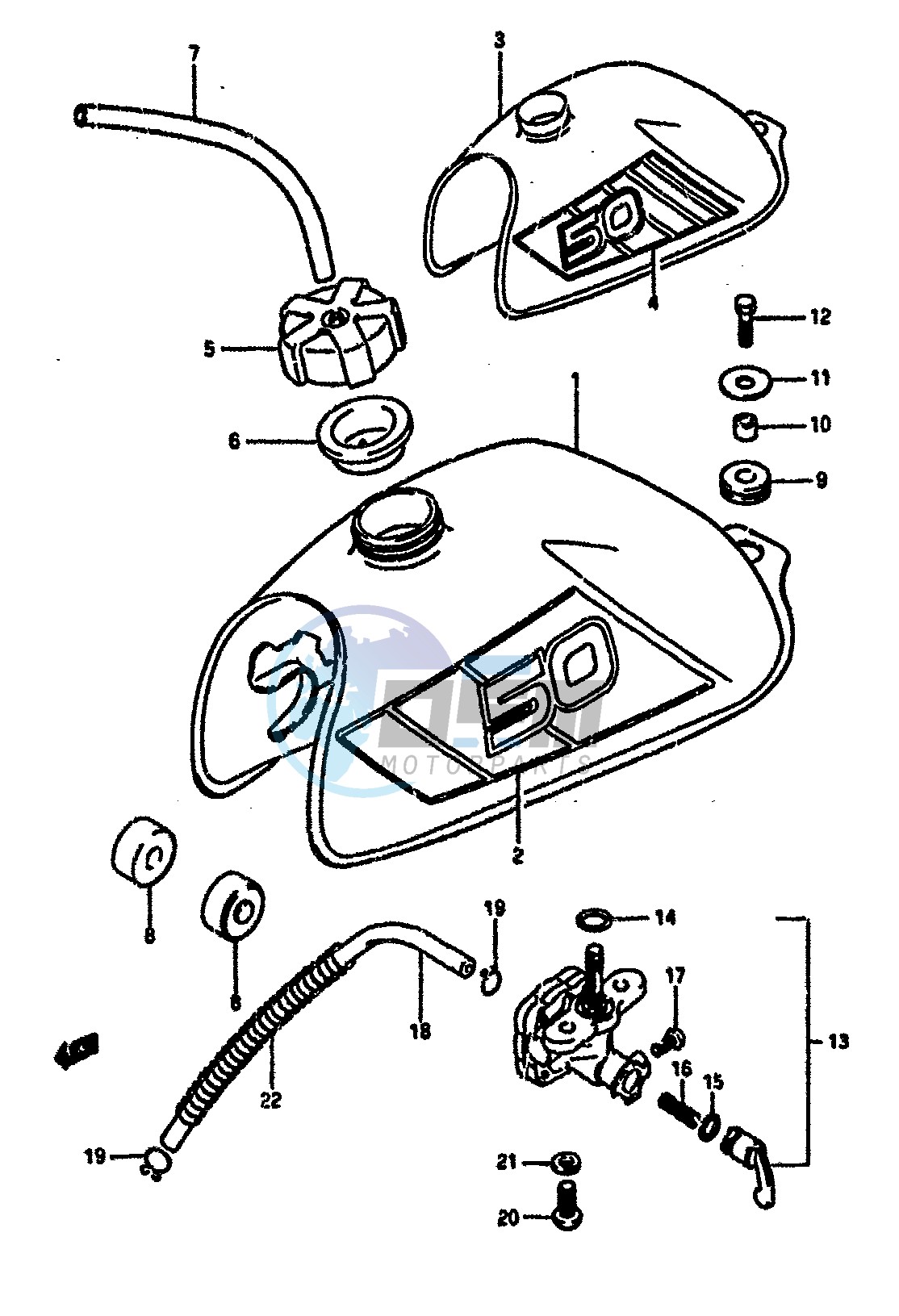 FUEL TANK (MODEL H)