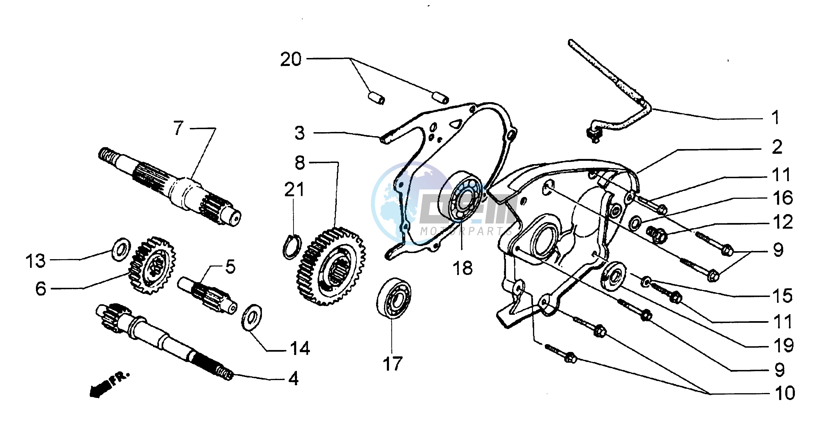 Wheel shaft