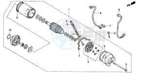 NTV650 drawing STARTING MOTOR