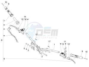 BEVERLY 300 IE ABS E4 (APAC) drawing Handlebars - Master cil.