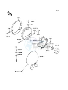 VN800 CLASSIC VN800-B10P GB XX (EU ME A(FRICA) drawing Headlight(s)