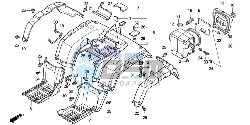 REAR FENDER (2)