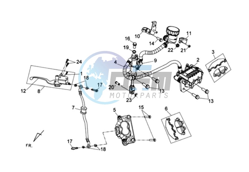 BRAKE LEVER / BRAKE CALIPER / BRAKE LINES