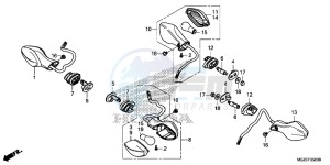 CB500FAE CB500F ABS UK - (E) drawing WINKER