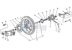 MITO EVOL.125 drawing REAR WHEEL