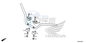 TRX500FPAE TRX500FPA Europe Direct - (ED) drawing HANDLE PIPE