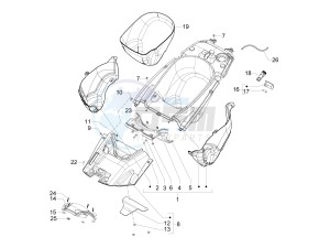 SRV 850 4t 8v e3 drawing Helmet box - Undersaddle