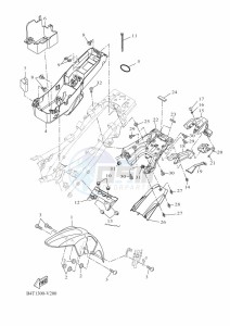 TRACER 7 MTT690 (B4T2) drawing FENDER