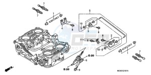 ST1300A9 Australia - (U / ABS MME) drawing THROTTLE BODY (COMPONENT PARTS)