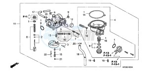 TRX90XE TRX90 Europe Direct - (ED) drawing CARBURETOR