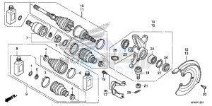 TRX420FPED TRX420 Europe Direct - (ED) drawing FRONT KNUCKLE (4WD)