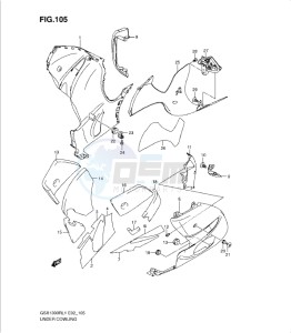 GSX1300R drawing UNDER COWLING