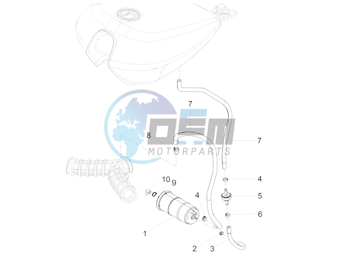 Fuel vapour recover system