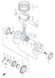 DR-Z400 (E3-E28) drawing CRANKSHAFT (MODEL K1 K2 K3 K4)