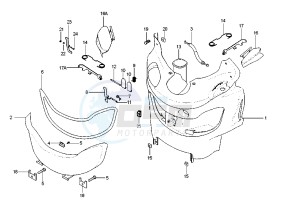 X9 125 drawing Glove compartment