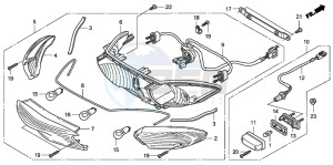 CBF1000S drawing REAR COMBINATION LIGHT