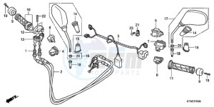 SH300A9 ED / ABS TBX drawing SWITCH/CABLE/MIRROR