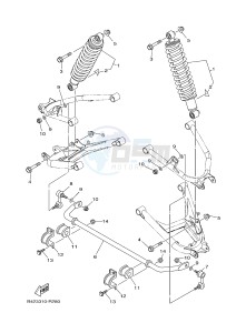 YXM700E YXM70VPXG VIKING EPS (B423) drawing REAR SUSPENSION