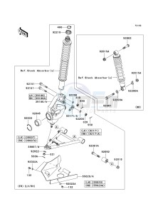 KVF 360 A [PARAIRIE 360 4X4] (A1-A3) PRAIRIE 360 4X4] drawing SUSPENSION