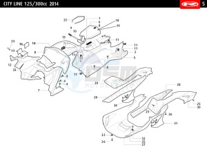 CITYLINE-IE-125-300-BLACK drawing COWLING REAR