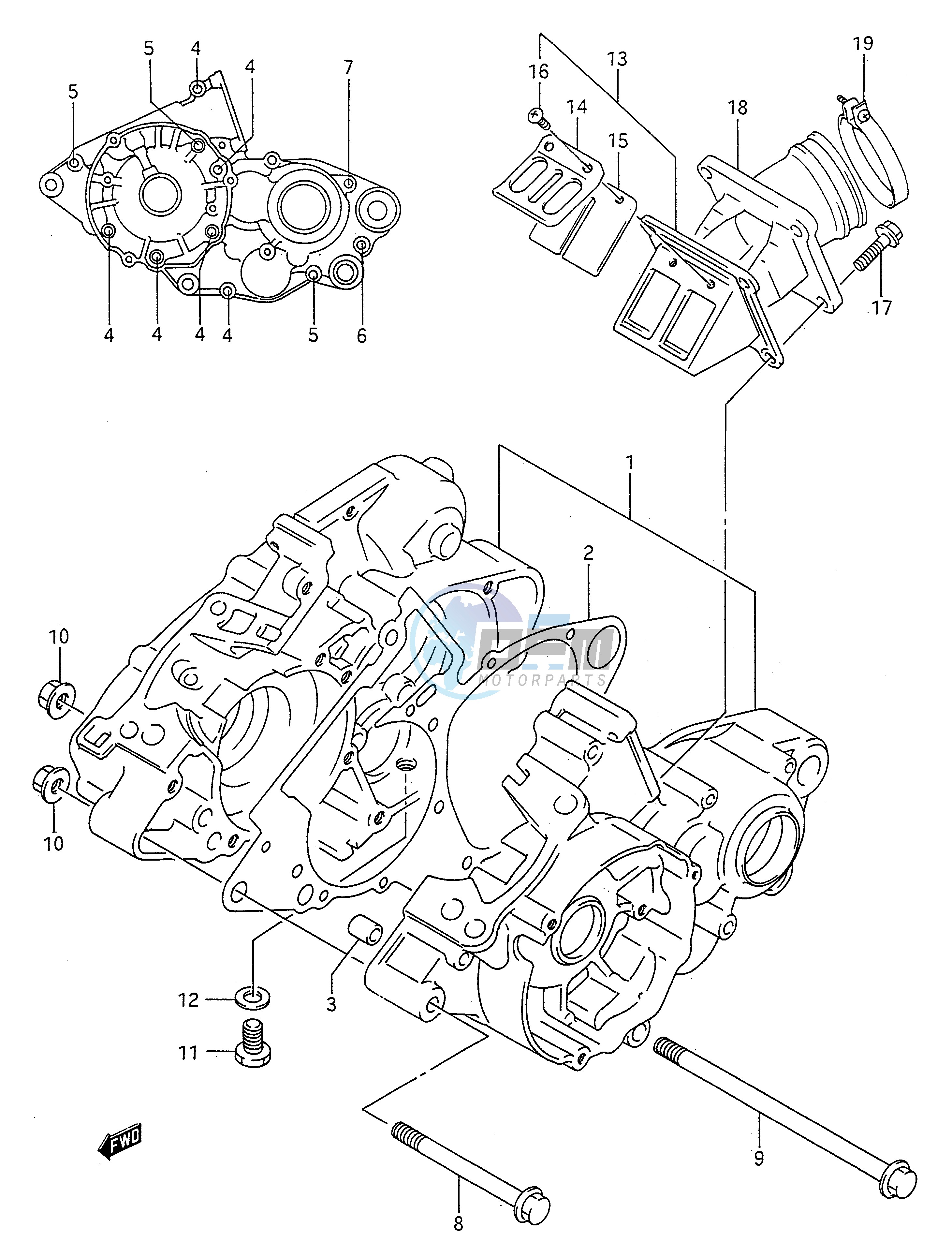 CRANKCASE (MODEL L M)