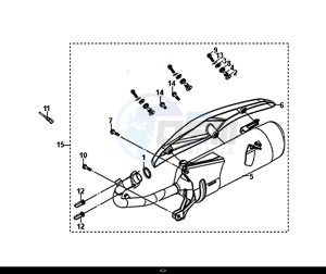 JET 4 50cc (AD05W8-EU) (E4) (L8) drawing EXHAUST MUFFLER