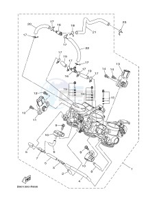 MTM850 MTM-850 XSR900 (B90A) drawing INTAKE