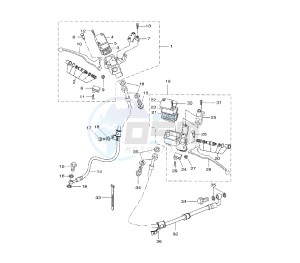 VP X-CITY 250 drawing MASTER CYLINDER